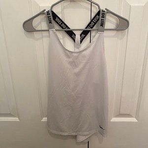 White nike dry fit tank top